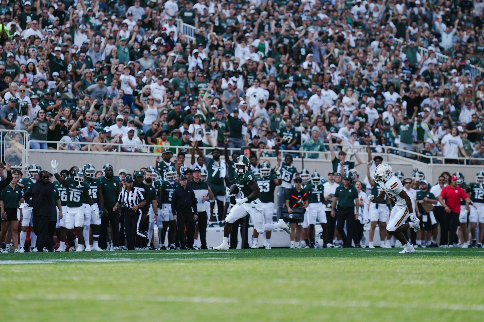 Michigan State against Eastern Michigan at Spartan Stadium