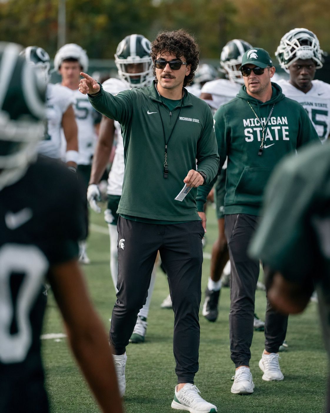 Michigan State practice, Duffy Daugherty fields